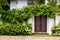 Comfy cottage with curly plant on walls