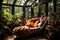 A comfy spot to read near the window, decorated with various plants in pots and cozy textiles