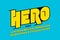 Comic book style superhero display font