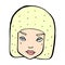 comic cartoon annoyed female face