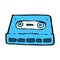 comic cartoon cassette tape