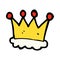 comic cartoon crown symbol