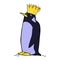 comic cartoon emperor penguin