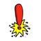 comic cartoon exclamation mark