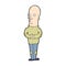 comic cartoon funny bald man