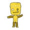 comic cartoon funny gold robot