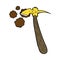 comic cartoon pick axe