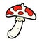 comic cartoon poisonous toadstool