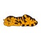 comic cartoon resting tiger