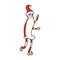 comic cartoon skinny santa