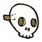 comic cartoon skull mask