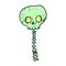 comic cartoon spooky skull and spine