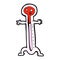 comic cartoon thermometer