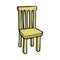 comic cartoon wooden chair