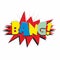 Comic explosion bang boom design icon vector abstract