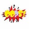 comic explosion bang boom design icon vector abstract