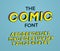 The Comic font. Vector illustration 3d design. Letters and numbers design with super heroes comic book effect