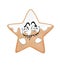 Comic internet meme illustration of star gingerbreak cookie