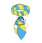 Comic internet meme illustration of tie