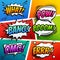 comic sound effect speech bubble pop art in cartoon style