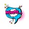 Comic Speech Chat Bubble Pop Art Style Mmm Expression Text Icon