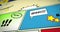 Comic Strip Background Animation. Different views on a comic strip - backdrop animation / motion design