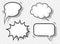 Comic style speech bubbles