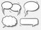 Comic style speech bubbles