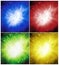 Comic Superhero Starburst Hi-Tech Backgrounds