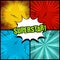 Comic superstar colorful backgrounds