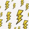 Comic thunder pattern isolated icon