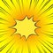 Comic yellow. Explosion flash, radial line. Illustration of a superhero. Vector element for your design.