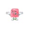 A comical Grinning instan camera cartoon design style