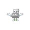 A comical Grinning USB wireless adapter cartoon design style