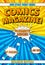 Comics magazine cover template