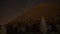 Commagene statues on the summit of Mount Nemrut at night with stars in the sky, Adiyaman, Turkey