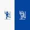 Command, Control, Human, Manipulate, Manipulation Line and Glyph Solid icon Blue banner Line and Glyph Solid icon Blue banner