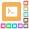 Command terminal rounded square flat icons