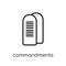 Commandments icon. Trendy modern flat linear vector Commandments