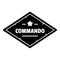 Commando troop logo, simple style