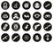 Commandos Or Special Forces Icons White On Black Flat Design Circle Set Big