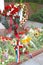 Commemoration Day with flowers and Dutch flags