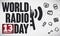 Commemorative Icons to Celebrate World Radio Day this 13th February, Vector Illustration