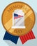 Commemorative Medal for Memorial Day, Vector Illustration