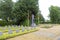 Commemorative tomb stone dedicated to the fallen Belgium troops