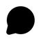 Comment black glyph ui icon