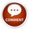 Comment (conversation icon) premium brown round button