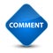 Comment elegant blue diamond button