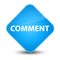 Comment elegant cyan blue diamond button