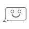 Comment smile message it is black icon .